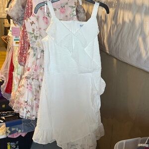 Speechless Kids Ivory Textured Dress